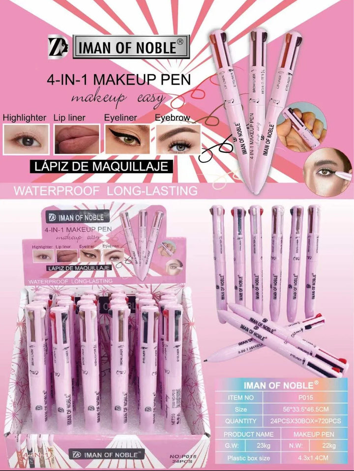 LAPIZ 4 en 1 PARA MAQUILLAJE